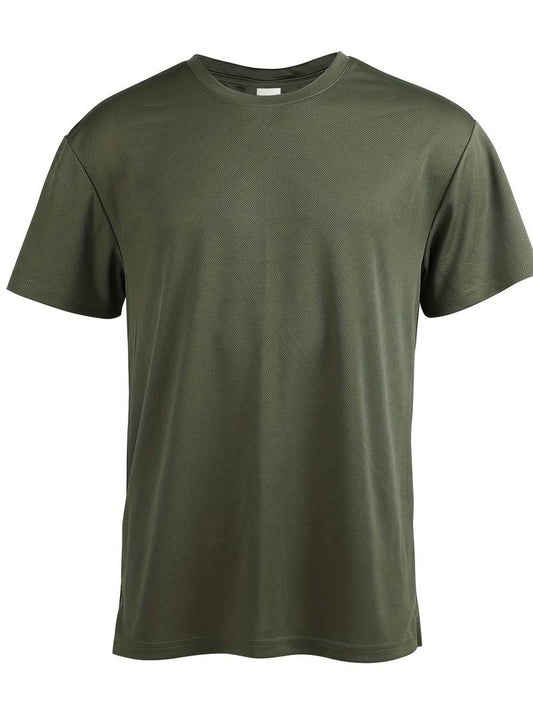 Verde T-shirt Traspirante Ad Asciugatura Rapida